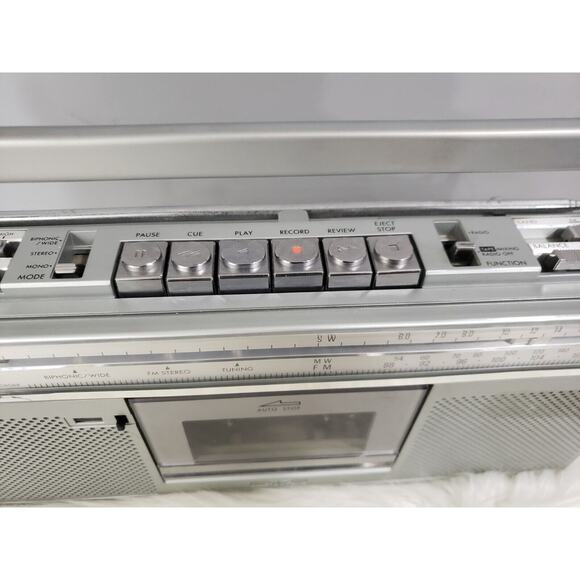 JVC RC-S5JW BIPHONIC Stereo With AC Adapter Pack‎ FM AM Works - Picture 5 of 13